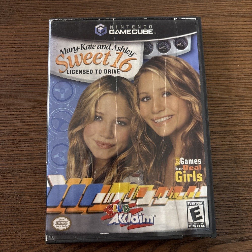 Nintendo Mary-Kate and Ashley Sweet 16 GameCube Game Good Olsen Twins Mini Games